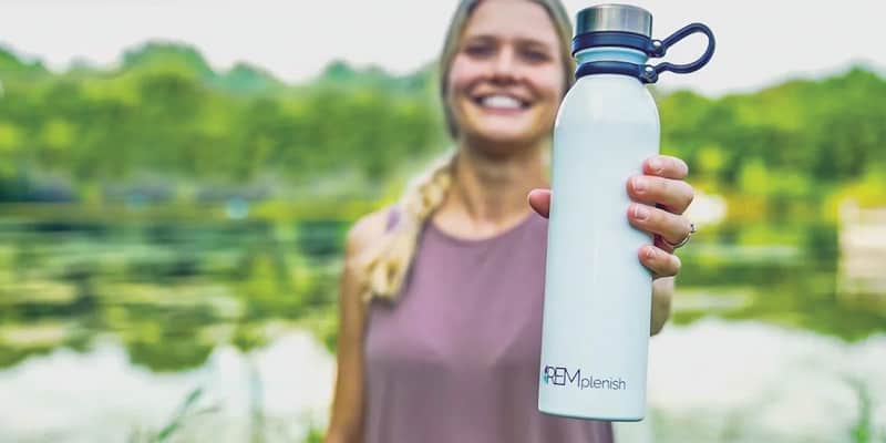 REMplenish water bottle — oral exercise while hydrating
